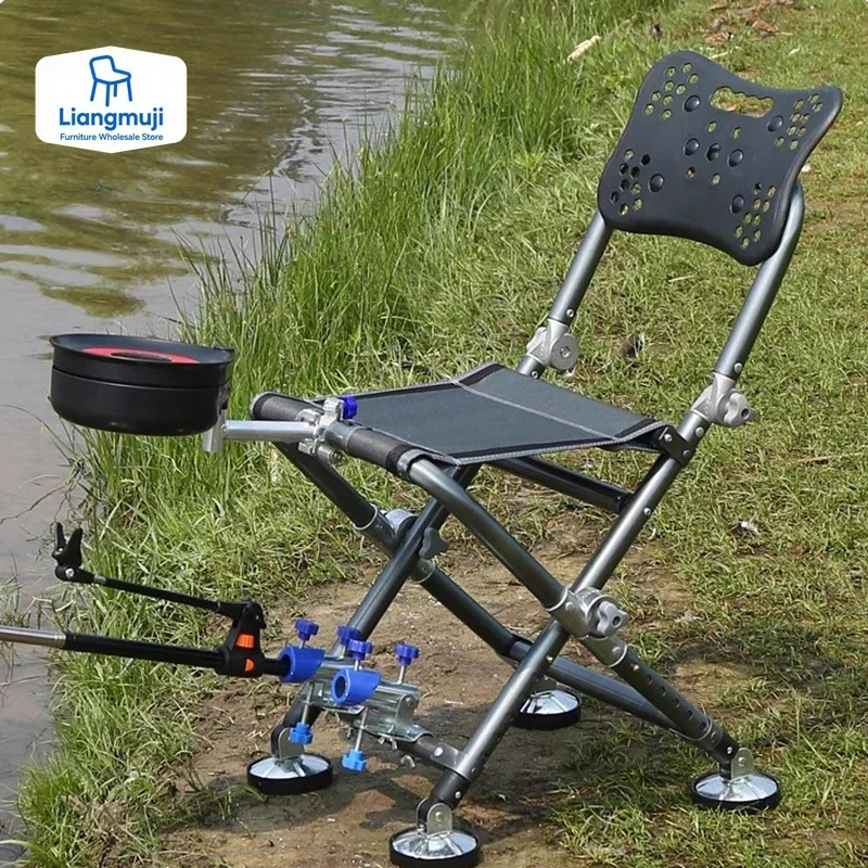 Hunting And Fishing Outdoor Chairs - Chaise de pêche pliante multifonctionnelle, chaise