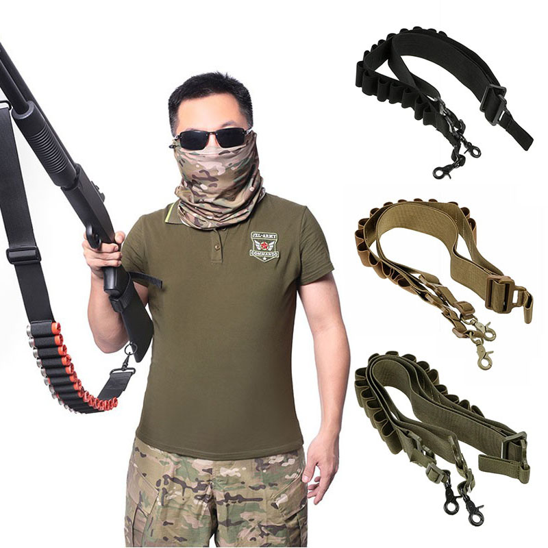 Outdoor Hunting Rifle - Ceinture porte-munitions 15 cartouches calibre 12