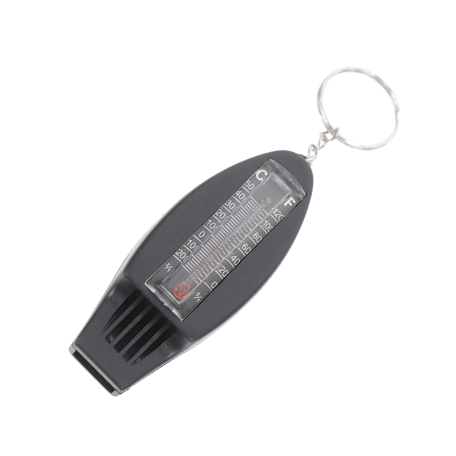 Hunting Outdoor Thermometer - Sifflet de survie porte-clés, outil d'urgence