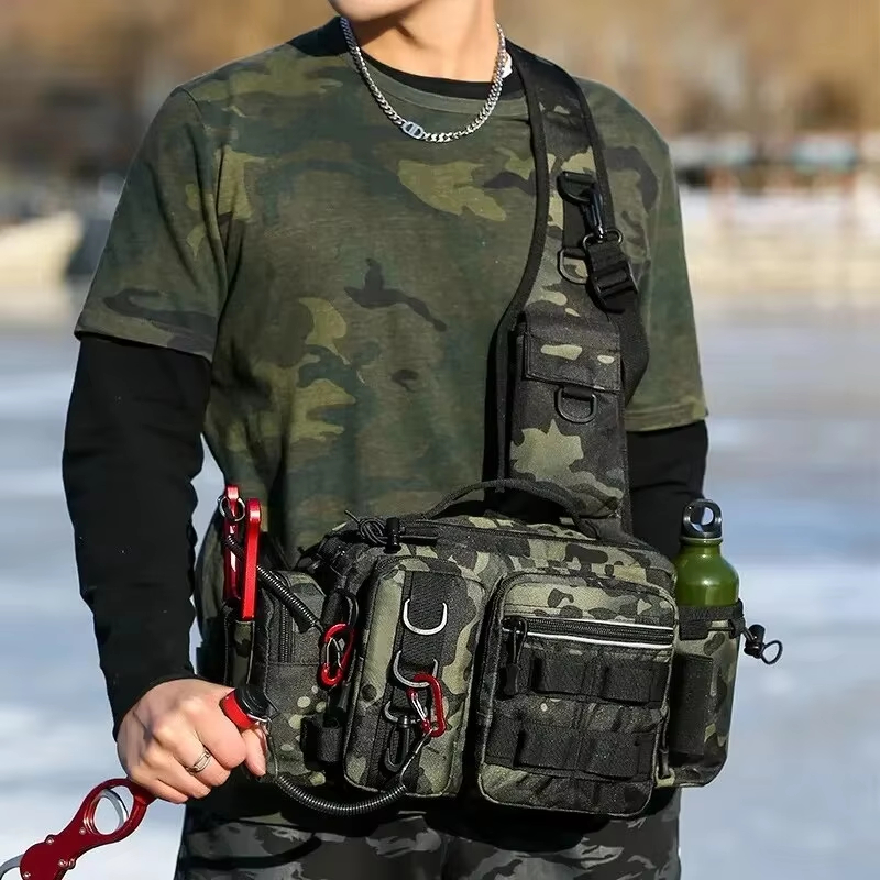 Outdoor Hunting And Fishing - Sac banane tactique d'extérieur pour camping,
