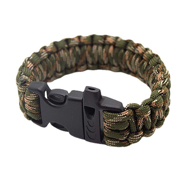 Paracord Survival Bracelet - Bracelet paracorde sifflet, tissage de paracorde