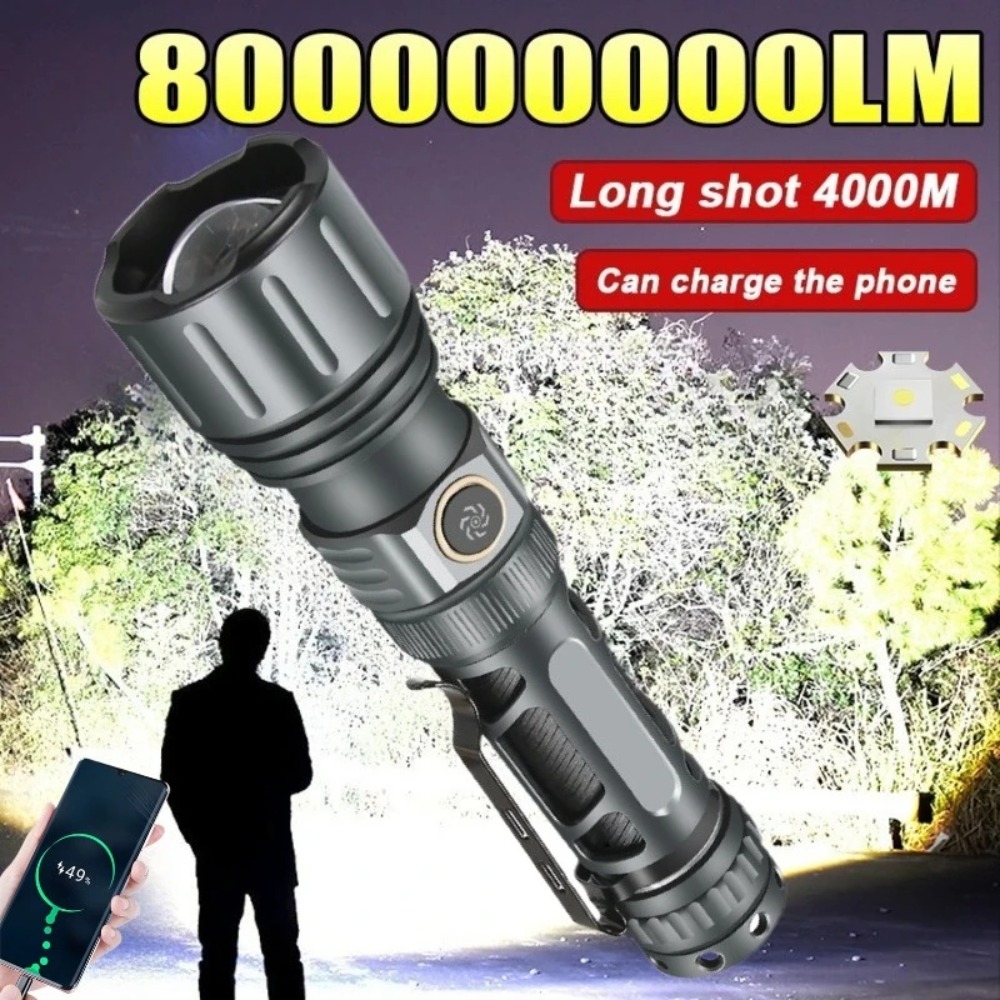 Tactical Flashlight Rechargeable - Lampe torche super lumineuse, lampe LED
