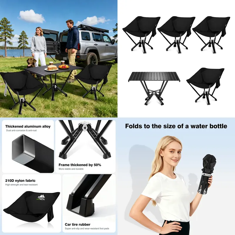 Hunting And Fishing Outdoor Chairs - Chaise pliante en aluminium robuste, chaise
