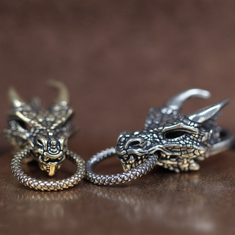 Paracord Survival Bracelet - Tête de Dragon boucle en laiton