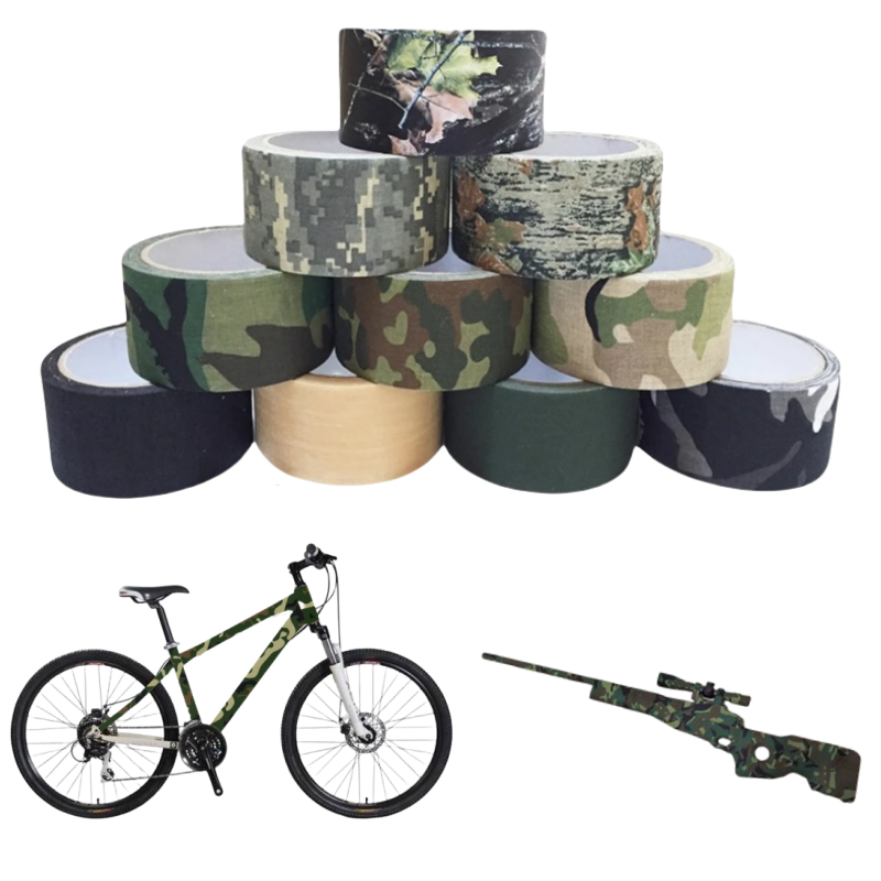 Outdoor Hunting Rifle - Bande de Camouflage multifonctionnelle 5M/10M, auto-adhésive,