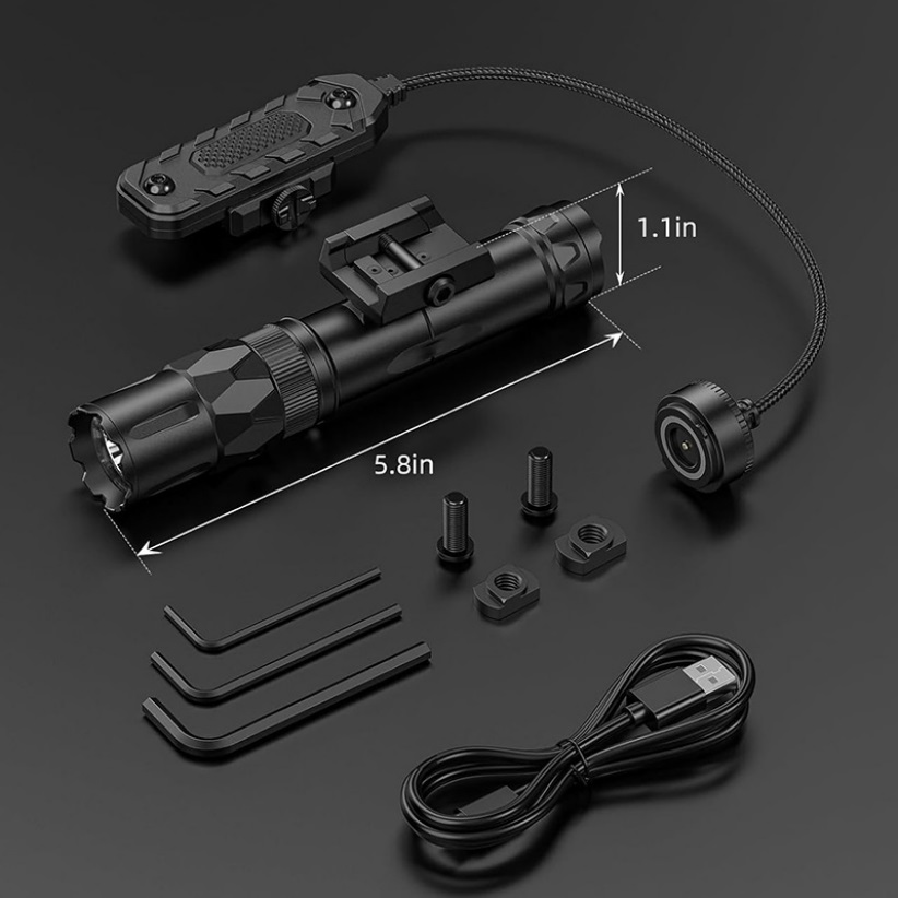 Lampe torche tactique Richfire - Tactical Flashlight Rechargeable avis et prix