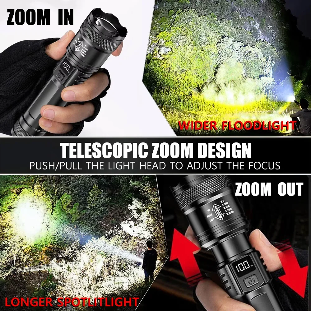 Lampe torche super lumineuse 1 - Tactical Flashlight Rechargeable avis et prix