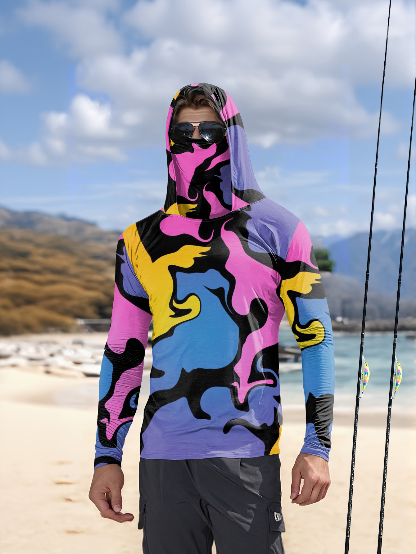Sweat-shirt à capuche pour hom - Outdoor Hunting Prints avis et prix