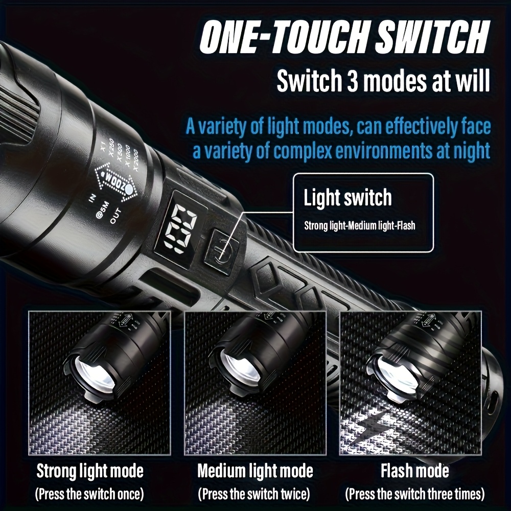 Lampes de poche Led haute puis - Tactical Flashlight Rechargeable avis et prix