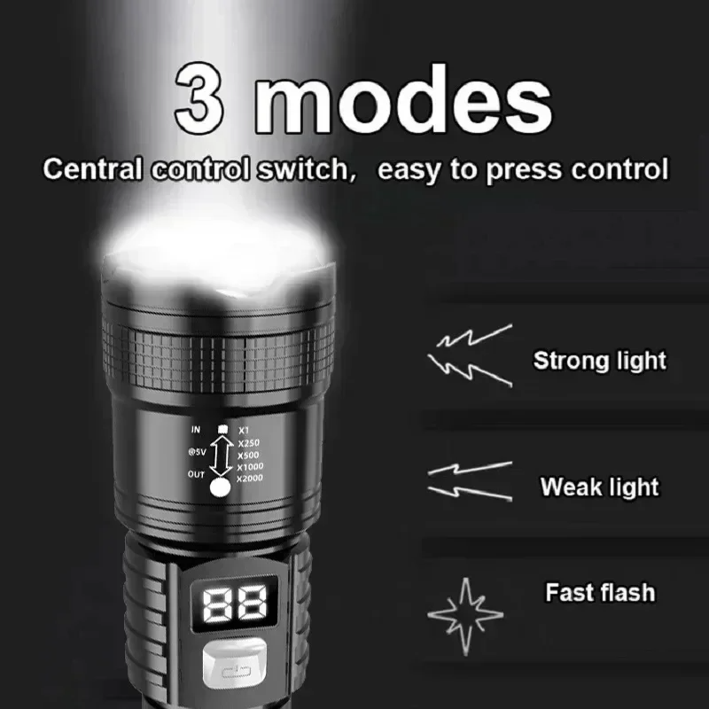Lampe torche LED rechargeable  - Tactical Flashlight Rechargeable avis et prix