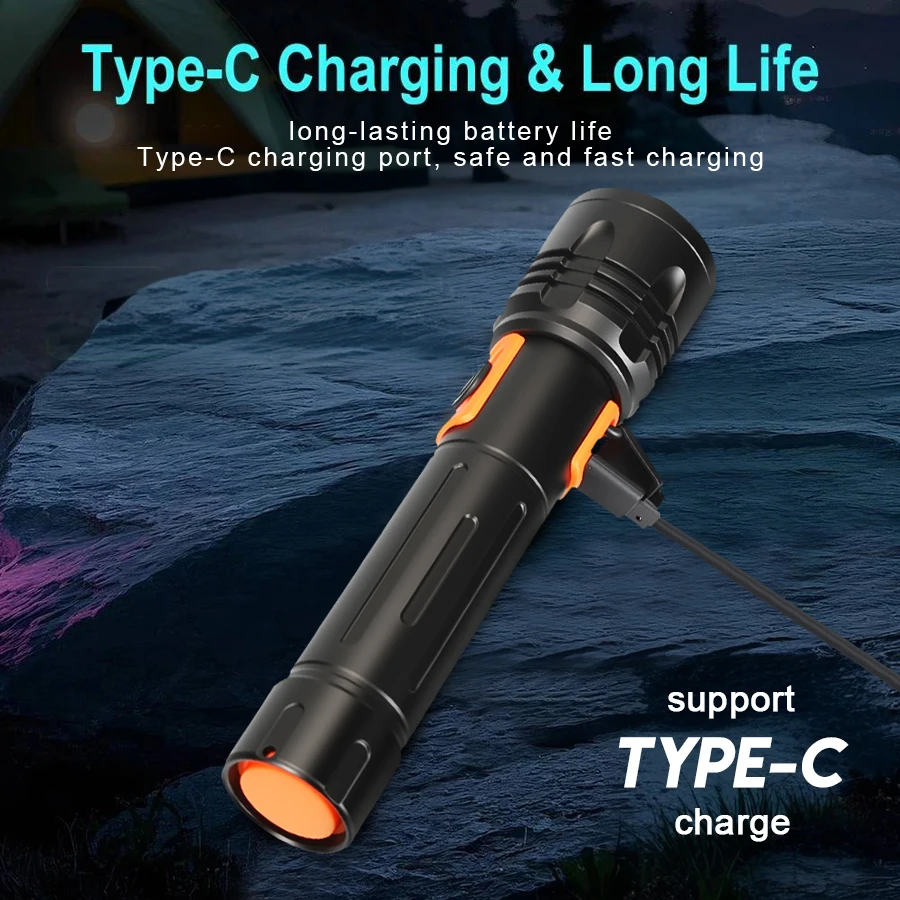 Lampe de poche LED haute puiss - Tactical Flashlight Rechargeable avis et prix