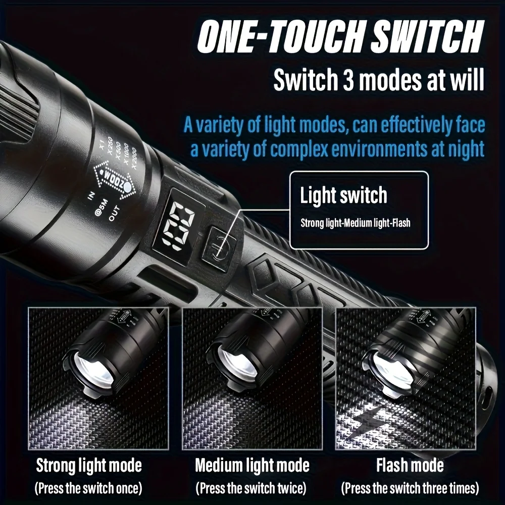 Lampe de poche tactique LED 20 - Tactical Flashlight Rechargeable avis et prix