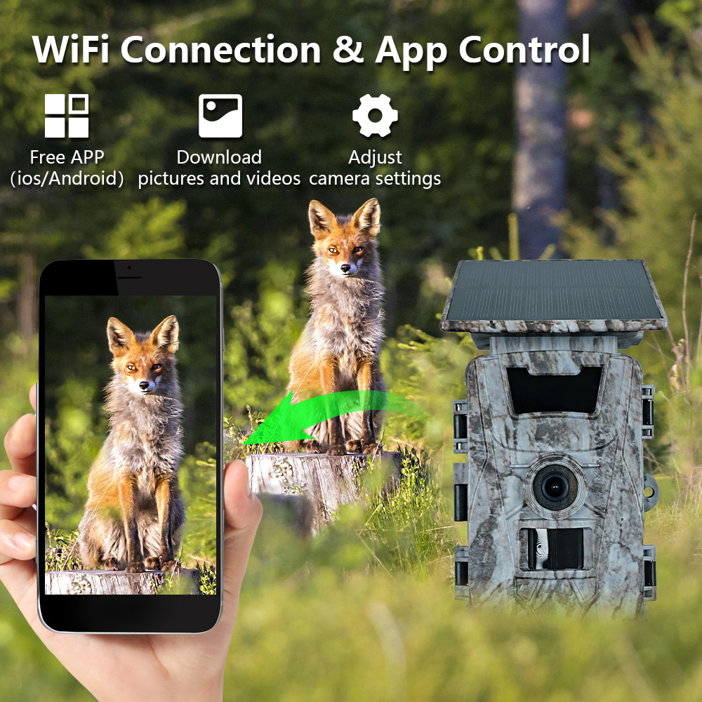 Caméra de chasse solaire WiFi  - Outdoor Hunting Photography avis et prix
