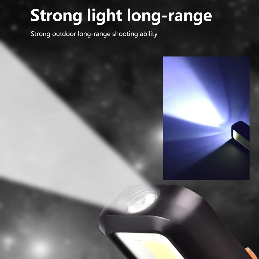 Lampe de travail LED COB puiss - Tactical Flashlight Rechargeable avis et prix