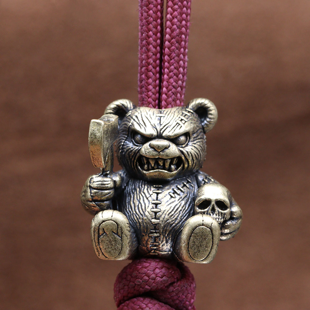 Axe Bear Brass Knife Bead Skul - Paracord Survival Bracelet avis et prix