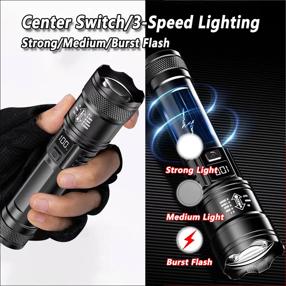 Lampe torche LED rechargeable  - Tactical Flashlight Rechargeable avis et prix