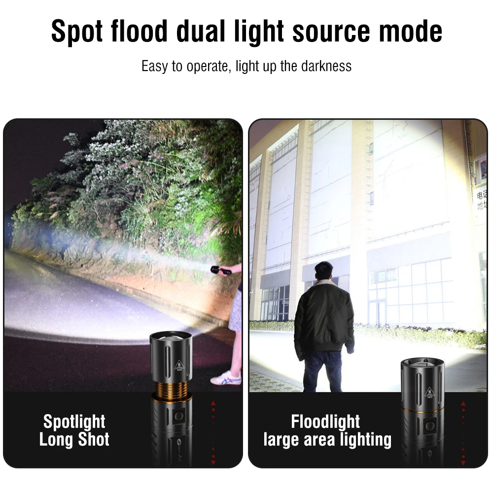 BORUiT Lampe torche LED ultra- - Outdoor Hunting And Fishing avis et prix