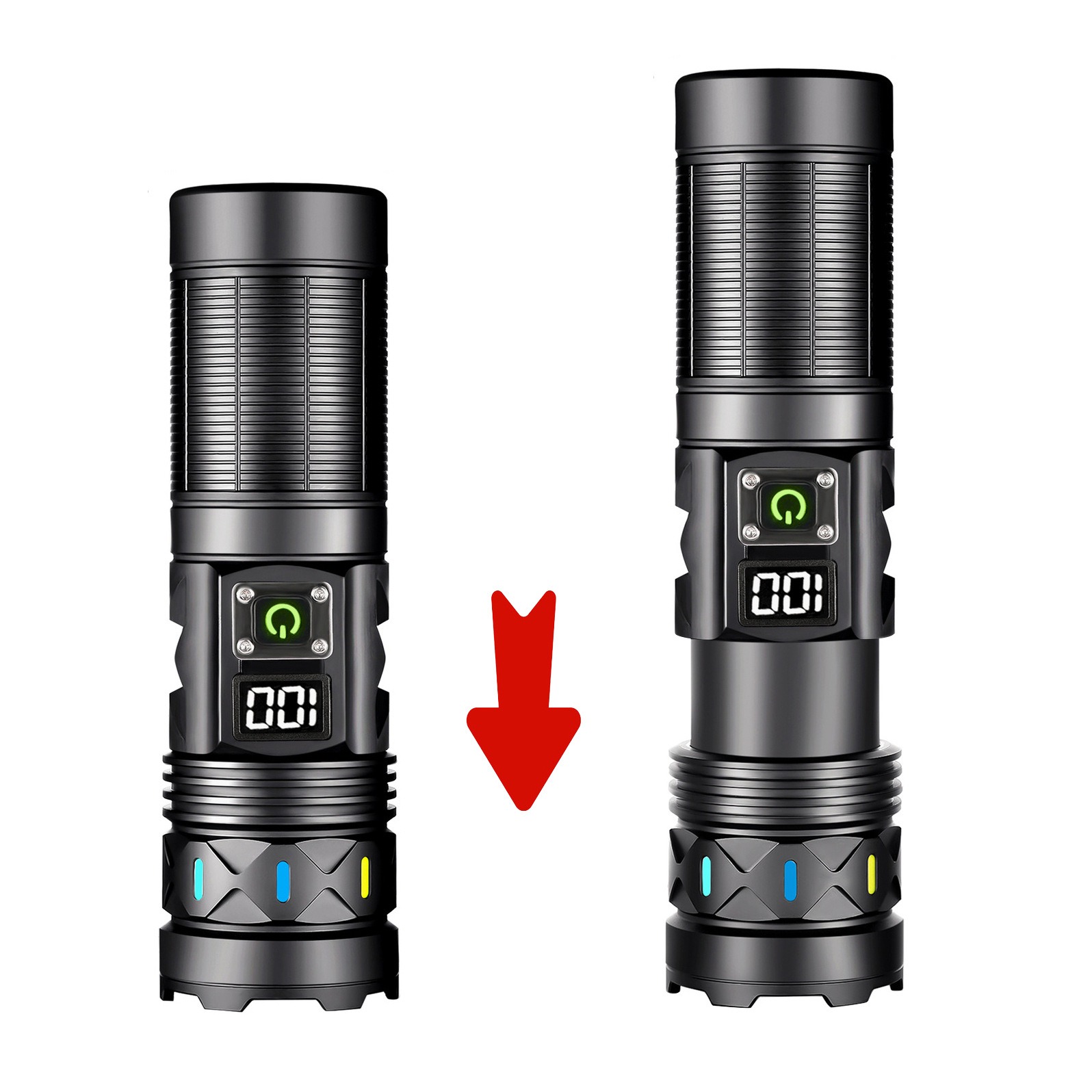 Lampe de poche LED haute puiss - Tactical Flashlight Rechargeable avis et prix